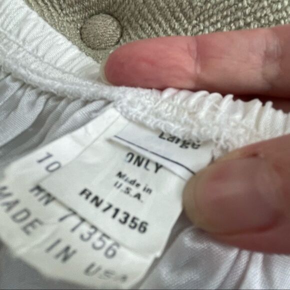 Vintage 80s Slip Betsy’s Things White Lace L - Picture 7 of 9